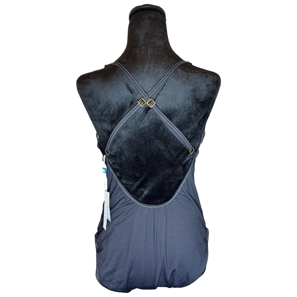 Bleu Rod Beattie Black One Piece Swimsuit Size 14 NWT - Picture 2 of 5